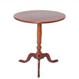 Acacia Wood Antique Wood Tripod Round Side Stool Top Selling Tripod <b>Table</b> Wooden Furniture <b>Decorative</b> Side Coffee <b>Table</b> - Product Image 1