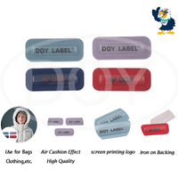 Fournisseur d'étiquettes 3D à coussin d'air, personnalisez votre propre logo, patchs transparents en TPU gaufré pour vêtements