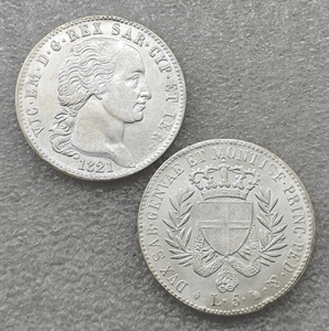 Monete Commemorative in Stile Antico 1821 Italia SARDINIA/STATI ITALIANI 5 <span class=keywords><strong>LIRE</strong></span>, Regali, Decorazione per la Casa - Product Image 1