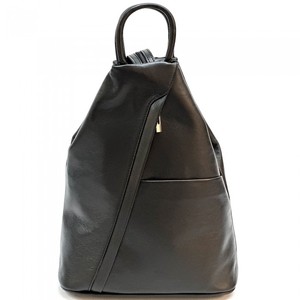 Elegant Genuine Leather <b>Backpack</b> for Women Durable Stylish Daypack with Multi Compartment Zipper Storage for School Travel - Product Image 1