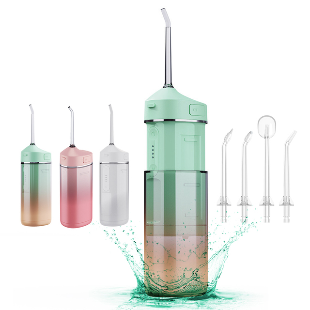 Collapsible Portable Water Dental Flossers Teeth Cleaner Electric Water Flosser for Travel and Home Use