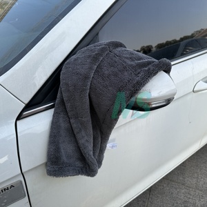 Serviette de séchage pour voiture en microfibre 1200 GSM à boucles torsadées, sans traces, rayures ou traces d'eau, 60*90 cm - Product Image 1