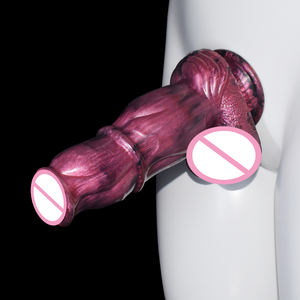 NNSX Grand <span class=keywords><strong>Dildo</strong></span> en Silicone pour Femmes, Forme de Noeud Canin, Jouets Sexuels Fantastiques, <span class=keywords><strong>Dildo</strong></span> Noeud de Loup avec Ventouse, Doux - Product Image 3