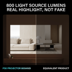 Anxin P50 800แอนซีลูเมนโปรเจคเตอร์พกพาอัจฉริยะ1080P Full HD 4K โปรเจคเตอร์แอนดรอยด์2GB 16GB - Product Image 4