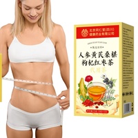 Meningkatkan Pencernaan Teh Ginseng Astragalus Mulberry Medlar Jujube Merah 75g/Kotak Asal Anhui Umur Simpan 24 Bulan Grosir OEM/ODM