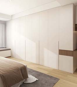 Modern Japanese Style Wooden Bedroom <b>Wardrobe</b> Durable Home Furniture for Hotel School Dining and Hospital Use Metal Designed - Product Image 5
