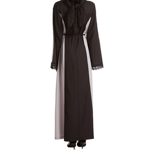 Abito formale musulmano Ramadan <span class=keywords><strong>Abaya</strong></span> Dubai Abayas per abbigliamento donna a maniche lunghe Maxi abiti primavera autunno - Product Image 3