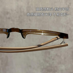 สไตล์เกาหลี TR90 กรอบแว่นตาทรงสี่เหลี่ยมผู้หญิงป้องกันแสงสีฟ้าเลนส์พีซี 23150 กรอบแว่นสายตาแบบเบาพิเศษสำหรับสายตาสั้น - Product Image 2