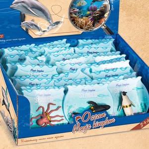 Balık tankı şekli karton paketi 12 çeşit karışık paketi <span class=keywords><strong>PVC</strong></span> oyuncak deniz hayvanları Mini figürinler - Product Image 6