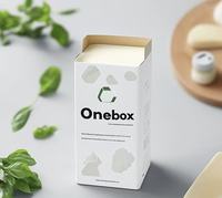 Boîte à lait personnalisée imprimée, emballage en carton recyclable pour boissons