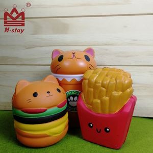 TOYSRUNNER Set de 3 Juguetes Blandos Gigantes de Comida para Niños de 5 a 7 Años, de Levantamiento Lento, para Aliviar el Estrés, Hechos de PVC, Espuma de PU y Silicona, con Forma de Hamburguesa - Product Image 3