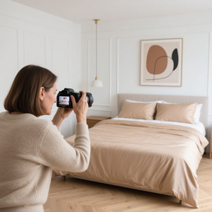 Images <span class=keywords><strong>d</strong></span>'e-commerce très convertissantes, enrichies par l'IA, avec rehaussement de couleur pour linge de lit, images réelles de chambres virtuelles, protection des <span class=keywords><strong>droits</strong></span> <span class=keywords><strong>d</strong></span>'<span class=keywords><strong>auteur</strong></span>, service Chine - Product Image 1