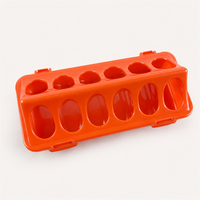 Abreuvoir automatique transparent en plastique pour volailles, poulets, cailles et poussins, usage intérieur, 12/18 trous