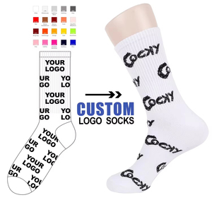 Wholesale Custom Logo Knitted Crew <b>Socks</b> – New Design Own Custom Made Cotton Men <b>Socks</b> Casual <b>Socks</b> for Men - Product Image 2