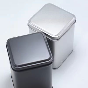 Lata de Té Cuadrada Hermética con Diseño Personalizado, Caja de Embalaje de Grado Alimenticio con Impresión, Latas de Té Metálicas Verdes Cuadradas Vacías y Selladas - Product Image 6