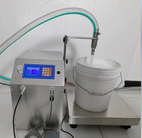 Machine de remplissage automatique de liquides à haut débit, plage de remplissage 50g~100kg, pour eau, crème, pâte, plastique