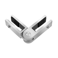 Accessoires de garde-corps d'escalier en acier inoxydable réglables à 360 degrés, supports de verre et clips de verre