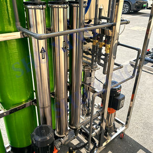 מערכת טיפול במים 250 ליטר לשעה, מסנן אוסמוזה הפוכה FRP 4040 דו-שלבית פלוס EDI DI עם מרכך חול ופחם לייצור קוסמטיקה - Product Image 3