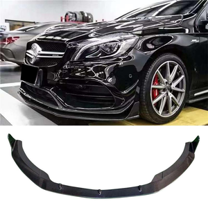 <span class=keywords><strong>Nuevo</strong></span> Estilo PAK W176 <span class=keywords><strong>AMG</strong></span> <span class=keywords><strong>A45</strong></span>, Alerón Delantero de Fibra de Carbono con Recortes de Escape para <span class=keywords><strong>Mercedes</strong></span>-Benz Clase 2016-2019, Acabado Brillante, Atornillable - Product Image 1