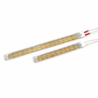Lampe chauffante halogène infrarouge à double tube en quartz 220V 500W 1000W 2500W, semi-orée, pour imprimante 3D et grille-pain