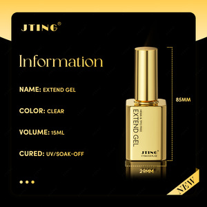 JTING Nuovo Aggiornato <span class=keywords><strong>Gel</strong></span> Costruttore Trasparente 4in1, Base Coat, <span class=keywords><strong>Gel</strong></span> Adesivo <span class=keywords><strong>per</strong></span> Tip <span class=keywords><strong>Unghie</strong></span>, Smalto <span class=keywords><strong>Gel</strong></span>, Senza TPO/Hema, OEM - Product Image 2