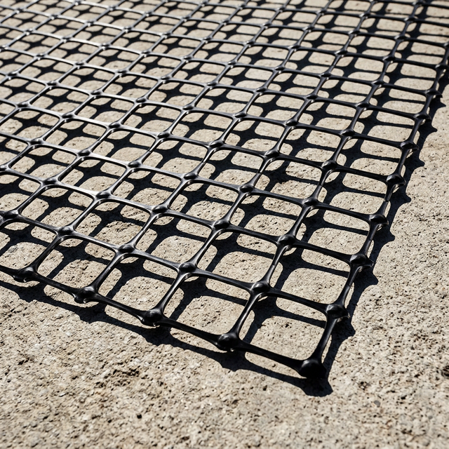 Reinforced PP Biaxial Geogrid 50kn Plastic Geogrids Mesh for Road Construction and Soft Soil Reinforcement