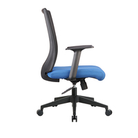 Chaise de bureau classique en maille de haute qualité, hauteur réglable, rotation à 360° °   Chaise de bureau pivotante à dossier moyen en maille pour le bureau