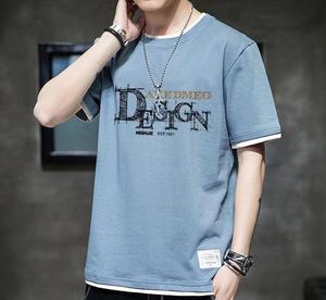 Haut tricoté personnalisable style streetwear d'été pour couple, effet deux-pièces, en <span class=keywords><strong>polyester</strong></span>/<span class=keywords><strong>coton</strong></span>, coupe oversize et col rond, avec logo personnalisé - Product Image 3