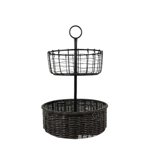 Cesta de frutas metálica desmontable, estante de almacenamiento para cocina, bandeja para refrigerios, estante de almacenamiento de varias capas. - Product Image 2