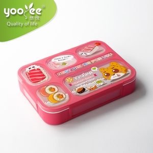 Fiambrera libre de BPA para niños, con <span class=keywords><strong>6</strong></span> compartimentos, a prueba de fugas - Product Image 2