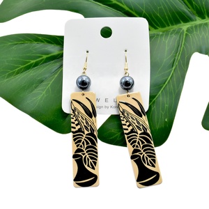 Hợp Thời Trang Hawaii Tonga Samoa Bãi Biển Đảo Phong Cách Acrylic Bông Tai Với Giả Ngọc Trai Dangle Phong Cách Bông Tai Đồ Trang Sức Cho Phụ Nữ - Product Image 4