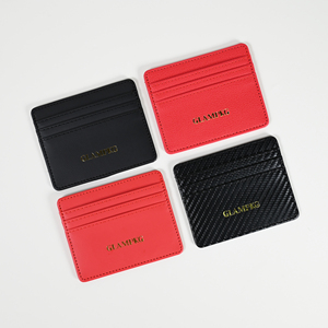 Glampkg Mỏng Tùy Chỉnh Hình Dạng Màu Hồng Chủ Thẻ Ánh Sáng Trọng Lượng PU Thẻ Da Túi Biểu Tượng Hấp Dẫn Cho Văn Phòng Đẹp Thẻ Tín Dụng Lưu Trữ - Product Image 3