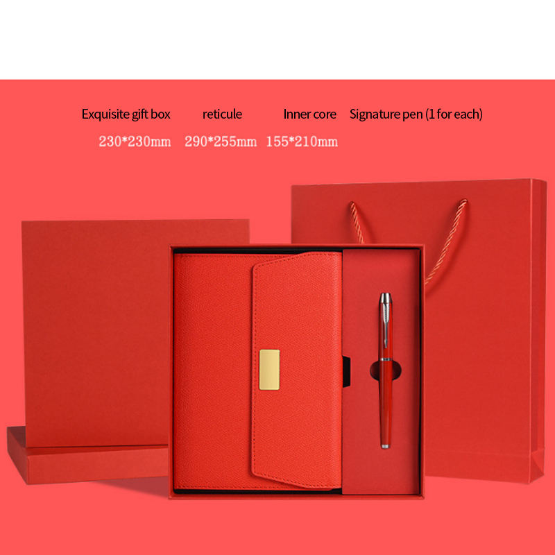 Conjunto de bolígrafo rojo