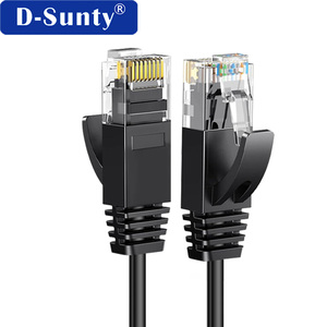 Câble de raccordement réseau Ethernet OEM CM Slim 1m 2m 3m Cat5e Cat6 Cat7 en cuivre nu RJ45 ROHS 8P8C noir - Product Image 4