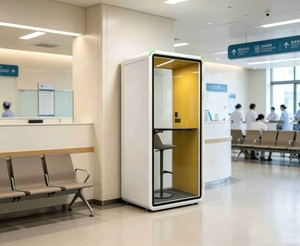 บูธสำนักงานกันเสียงแบบเคลื่อนย้ายได้ 1P Acoustic Office Pod จากโรงงานโดยตรง สำหรับพื้นที่ทำงานแบบเปิด - Product Image 1
