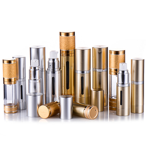 BDPAK Custom Cosmetic Packaging Luxury for Concealer Foundation Body Lotion Gold Plastic Container Acrylic Airless Pump Bottle