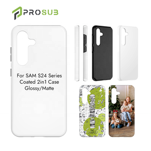 Coque de téléphone Posub 3D Sublimation Blank 2-en-1 en TPU et PC, écologique, antichoc, impression DIY, pour Samsung S24 Ultra - Product Image 5