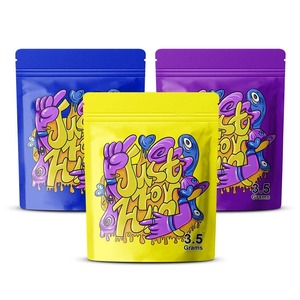 Sachet Doypack imprimé personnalisé à 8 soudures latérales avec fermeture zip pour aliments secs, aliments pour animaux, poudre de protéines de lactosérum et Moringa - Product Image 1
