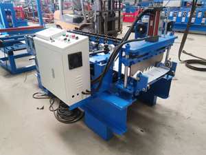 Machine portable de fabrication de panneaux de toit à <span class=keywords><strong>joint</strong></span> <span class=keywords><strong>debout</strong></span> sans soudure Machine de fabrication de rouleaux de parement en <span class=keywords><strong>acier</strong></span> à encliquetage automatique - Product Image 3