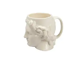 Büyük kapasiteli seramik kupa İspanya antik yunanistan Apollo David 3D kahve kupası kupa heykel masaüstü süsler ofis kalemi tutucu
