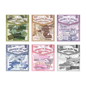 50 feuilles par paquet, autocollants créatifs de la série Whispers in the Cracks, autocollants transfrontaliers et fournitures pour journaux d'enfants - Product Image 5