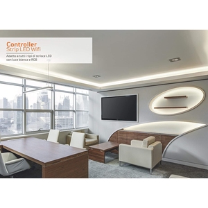 โฮม-ดิโอ สมาร์ท คอนโทรลเลอร์แถบไฟ LED ไวไฟ 12-24V ปุ่มแมนนวล PCB สีขาว ติดตั้งง่าย - Product Image 3