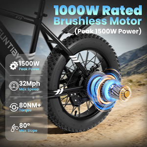 โรงงาน K10 ขายจักรยานไฟฟ้าราคาประหยัด ขนาด 20 นิ้ว แบตเตอรี่ลิเธียม 1000w 48v 15AH - Product Image 2