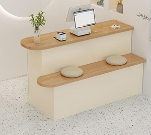 Mostrador de Recepción de Diseño Personalizado en <span class=keywords><strong>Blanco</strong></span> con Cómodos Asientos de Descanso para Salón y Muebles de Oficina - Product Image 1