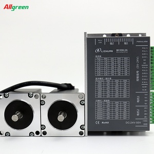 ชุดมอเตอร์สเต็ปเปอร์ Allgreen แบบสองแกน CNC 5.6A DC24V-50V 2 แกน 2 เฟส Nema 24 พร้อมชุดไดรเวอร์มอเตอร์สเต็ปเปอร์ MC556-2A+LC60HS65 - Product Image 2