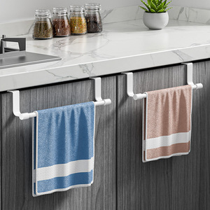 Modern Multi-Function <b>Kitchen</b> & Bathroom Door Towel Rack No Installation Required Single Pole Design for Convenient <b>Storage</b> - Product Image 1