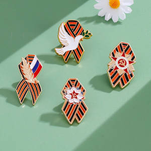 Broches personnalisées en alliage de zinc plaqué or, motifs blé et dessins animés, pour mariage, fiançailles, enfants, unisexe, bijoux amusants sur le thème du zoo, jeans - Product Image 1