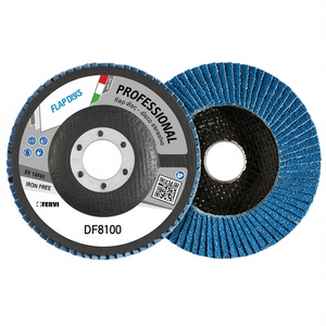 Disque à lamelles professionnel Fervi DF8100, disque abrasif sans fer, fabriqué en Italie - Product Image 1