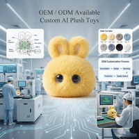 Boneka AI Pendamping Emosional Super Lembut Kustomisasi OEM, Mainan Edukatif, Robot Cerdas untuk Remaja