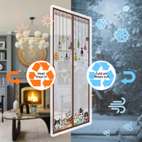 Rideau anti-moustiques moderne de haute qualité, silencieux, à fixation magnétique, imperméable et lavable pour climatiseur, extérieur, chambre et cuisine